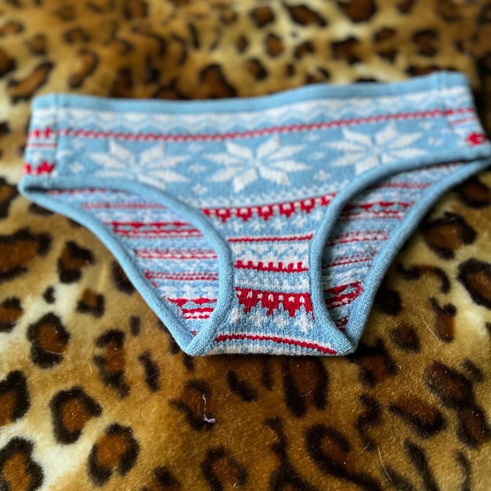 Knitty Kitty Knitimates Women’s Multicolour Knitted Acrylic Blend Panties Sz L